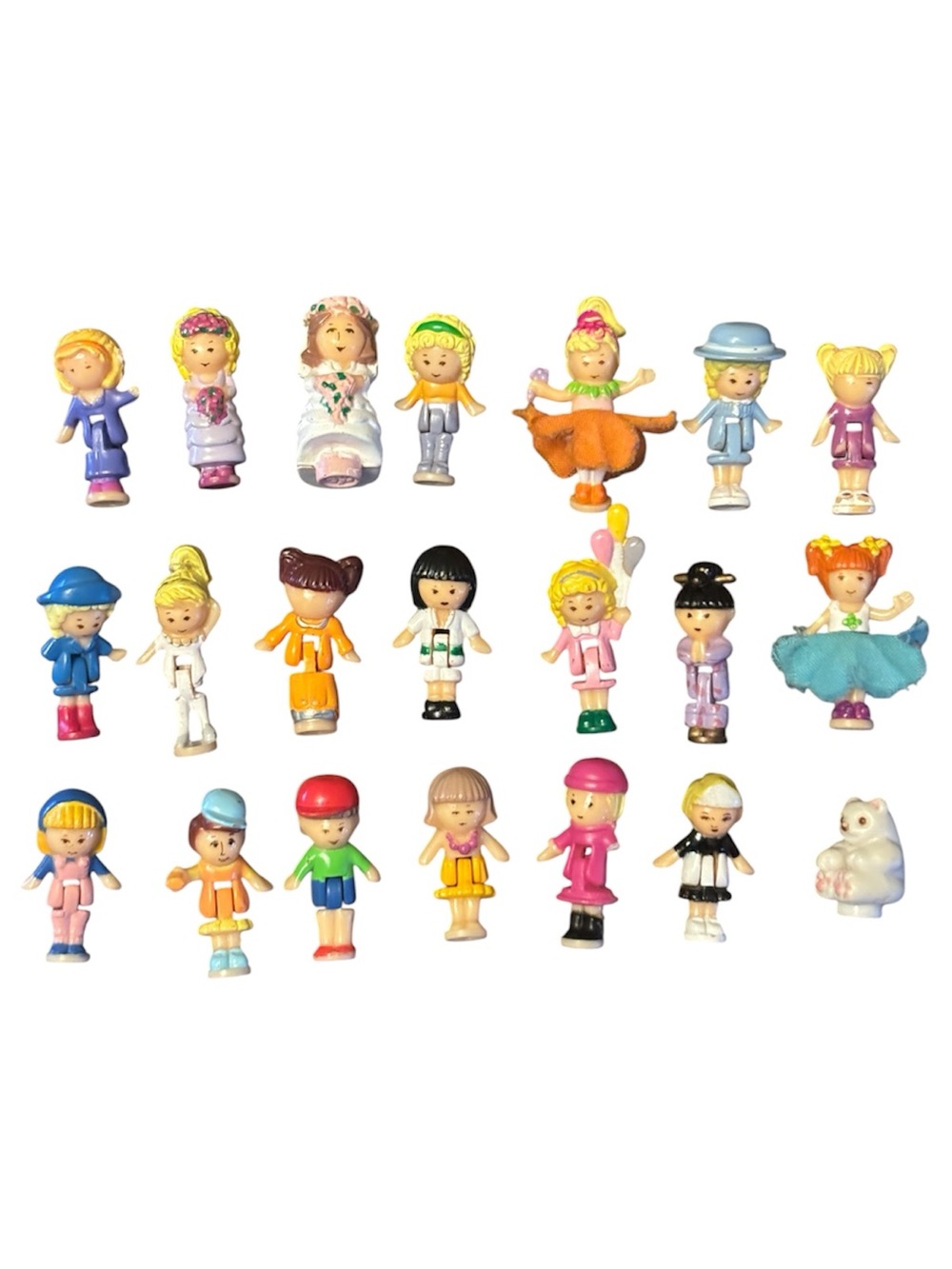 Vintage Polly Pocket Figure Lot of 21
